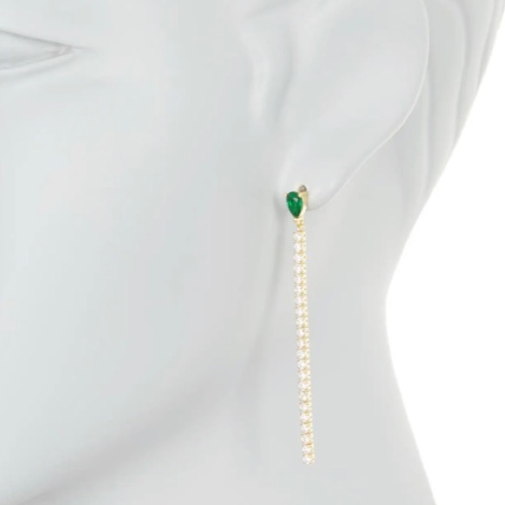 Goldtone Linear Drop Earrings